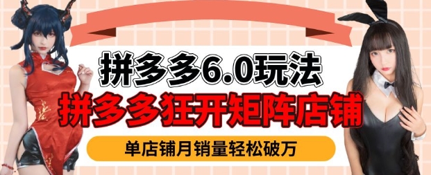拼多多虚拟商品暴利6.0玩法，轻松实现月入过W-不二学院