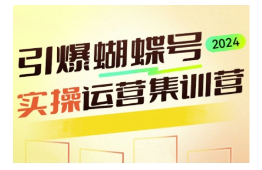引爆蝴蝶号实操运营，助力你深度掌握蝴蝶号运营，实现高效实操，开启流量变现之路-不二学院