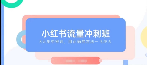 小红书流量冲刺班2025，最懂小红书的女人，快速教你2025年入局小红书-不二学院