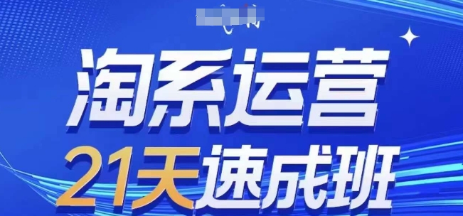 淘系运营21天速成班(更新25年2月)，0基础轻松搞定淘系运营，不做假把式-不二学院