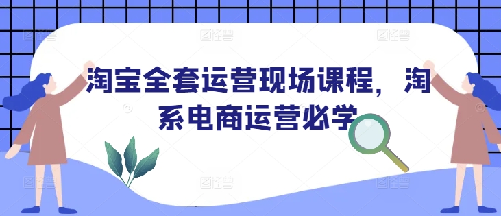 淘宝全套运营现场课程，淘系电商运营必学-不二学院