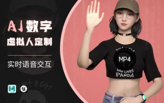 Ai数字人虚拟(智能体)实时语音交互特训营，​自行定制超写实角色AI数字人交互技术-不二学院